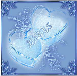 bisous coeur bleu